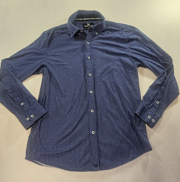 Buttercloth Other - Buttercloth XL Button Down Shirt Blue Micro-Check